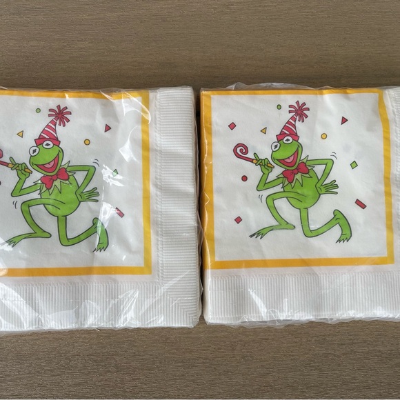 Jim Henson's Kermit paper napkin rare